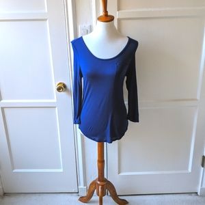 Ag Adriano Goldschmied navy blue long sleeve top Size xs